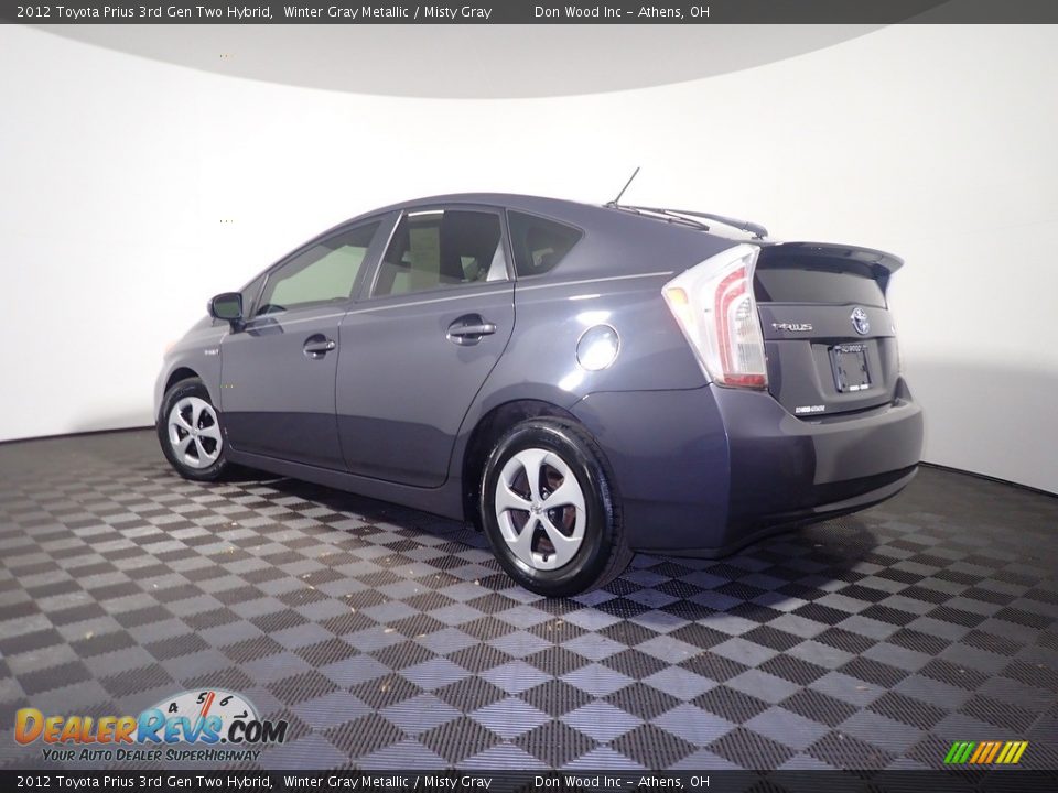 2012 Toyota Prius 3rd Gen Two Hybrid Winter Gray Metallic / Misty Gray Photo #11