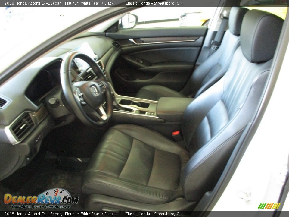 2018 Honda Accord EX-L Sedan Platinum White Pearl / Black Photo #28