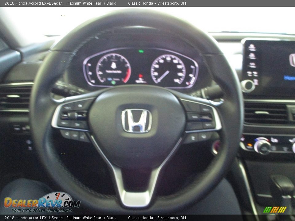 2018 Honda Accord EX-L Sedan Platinum White Pearl / Black Photo #30