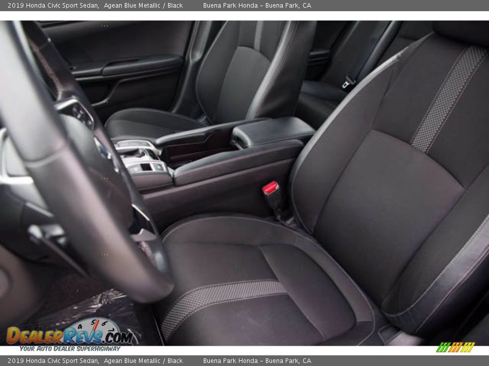 2019 Honda Civic Sport Sedan Agean Blue Metallic / Black Photo #17