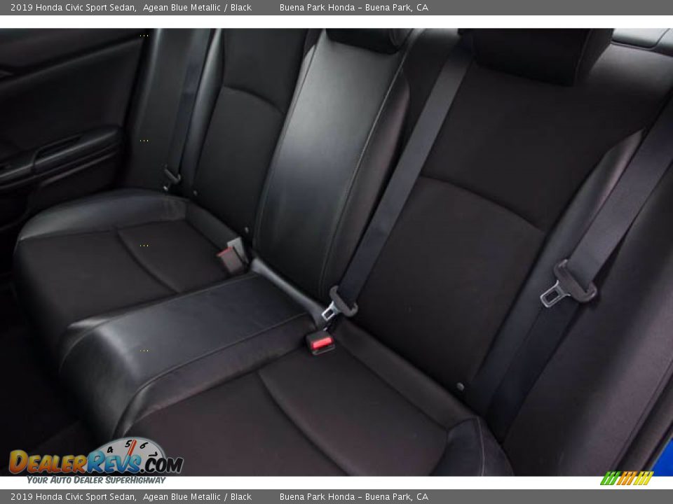 2019 Honda Civic Sport Sedan Agean Blue Metallic / Black Photo #18