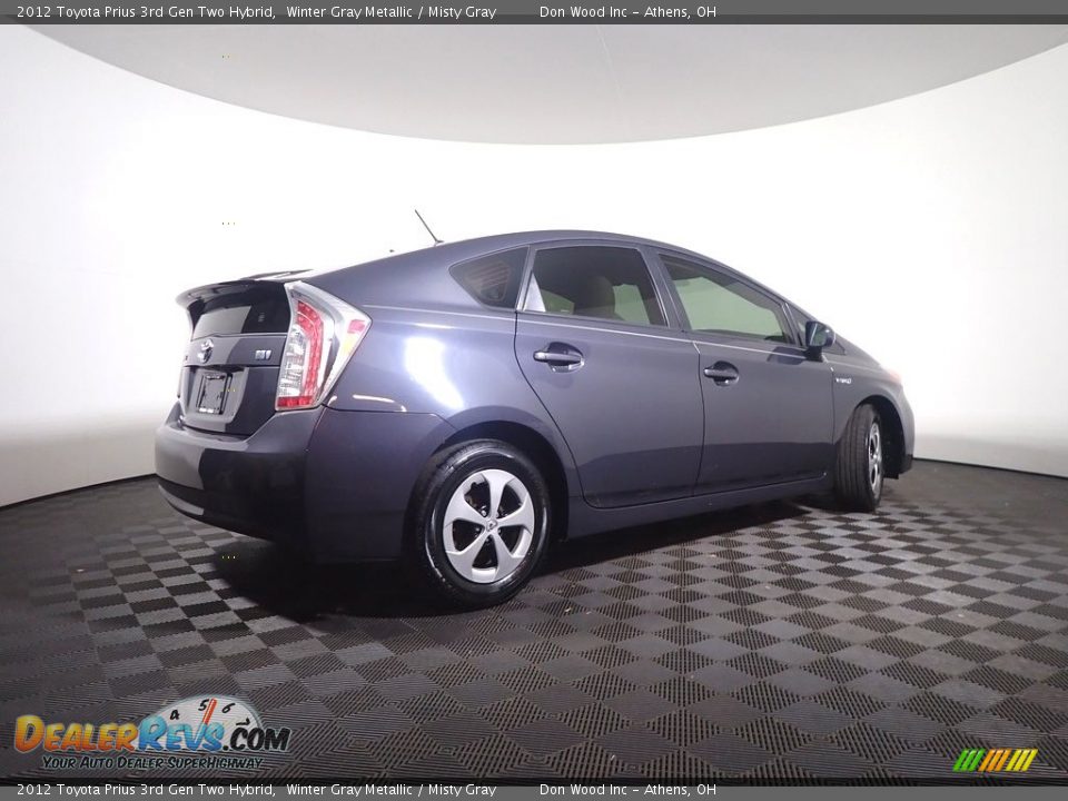 2012 Toyota Prius 3rd Gen Two Hybrid Winter Gray Metallic / Misty Gray Photo #16