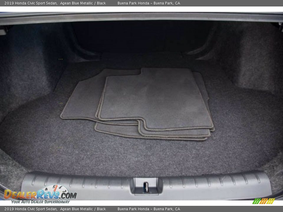 2019 Honda Civic Sport Sedan Agean Blue Metallic / Black Photo #19