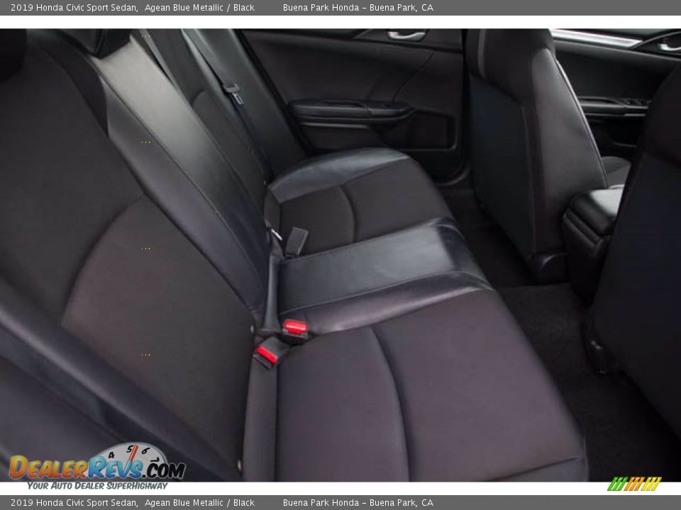 2019 Honda Civic Sport Sedan Agean Blue Metallic / Black Photo #20