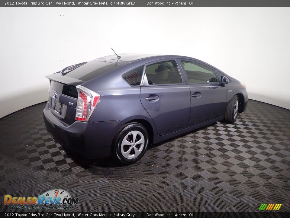 2012 Toyota Prius 3rd Gen Two Hybrid Winter Gray Metallic / Misty Gray Photo #17