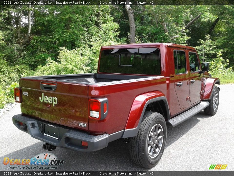 2021 Jeep Gladiator Overland 4x4 Snazzberry Pearl / Black Photo #6