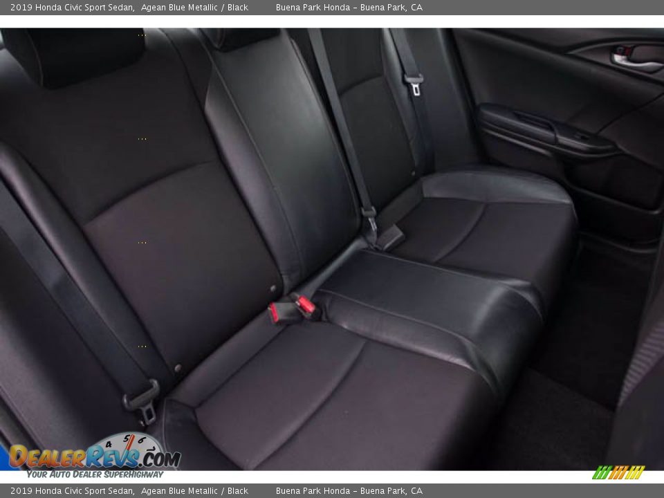 2019 Honda Civic Sport Sedan Agean Blue Metallic / Black Photo #21