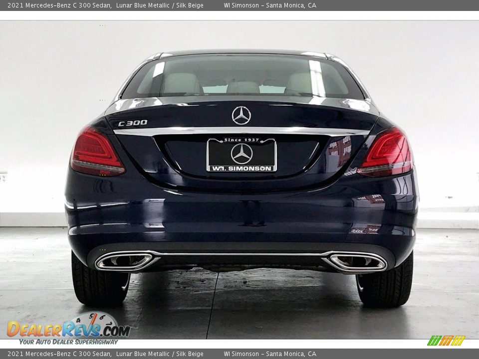 2021 Mercedes-Benz C 300 Sedan Lunar Blue Metallic / Silk Beige Photo #3