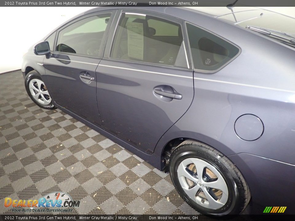 2012 Toyota Prius 3rd Gen Two Hybrid Winter Gray Metallic / Misty Gray Photo #18