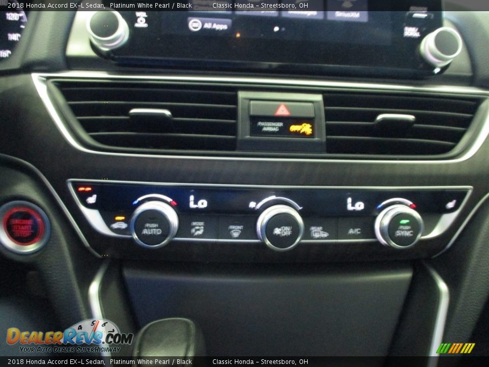 2018 Honda Accord EX-L Sedan Platinum White Pearl / Black Photo #35