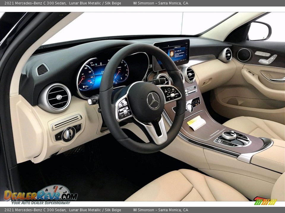 2021 Mercedes-Benz C 300 Sedan Lunar Blue Metallic / Silk Beige Photo #4