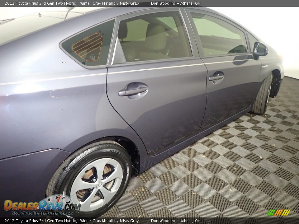 2012 Toyota Prius 3rd Gen Two Hybrid Winter Gray Metallic / Misty Gray Photo #19