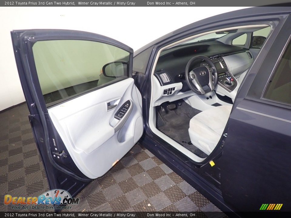 2012 Toyota Prius 3rd Gen Two Hybrid Winter Gray Metallic / Misty Gray Photo #20