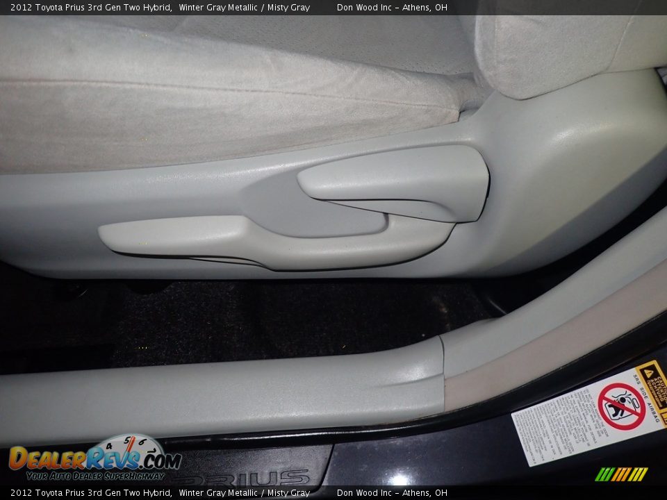 2012 Toyota Prius 3rd Gen Two Hybrid Winter Gray Metallic / Misty Gray Photo #23