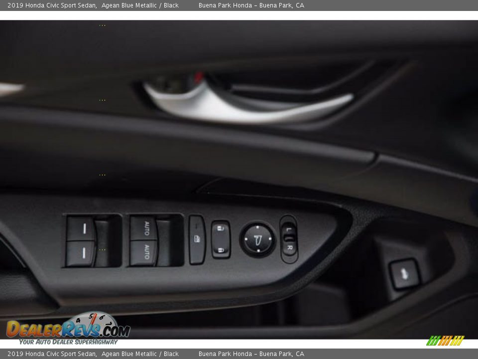 2019 Honda Civic Sport Sedan Agean Blue Metallic / Black Photo #29