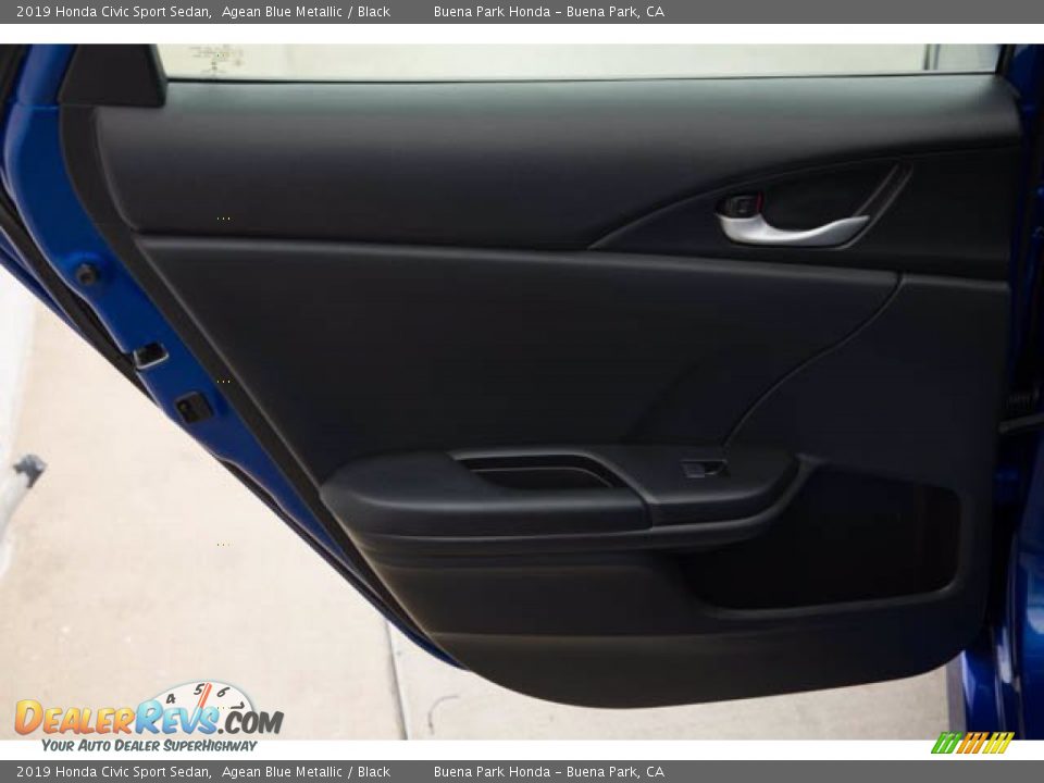 2019 Honda Civic Sport Sedan Agean Blue Metallic / Black Photo #30