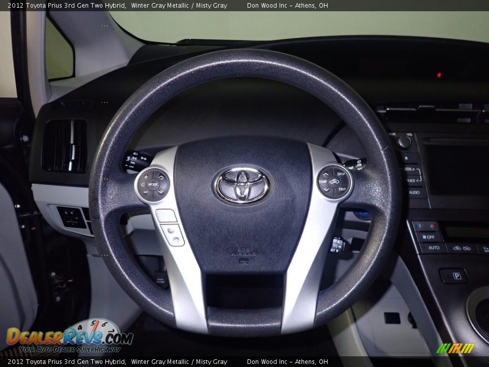 2012 Toyota Prius 3rd Gen Two Hybrid Winter Gray Metallic / Misty Gray Photo #26