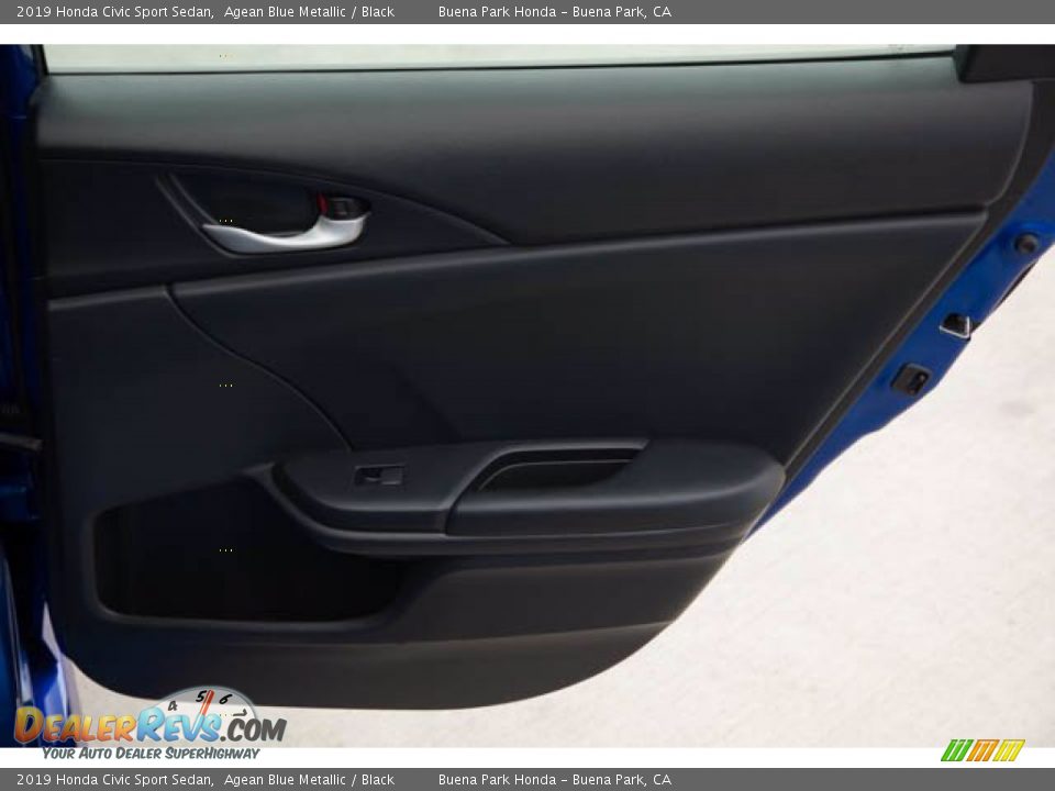 2019 Honda Civic Sport Sedan Agean Blue Metallic / Black Photo #31