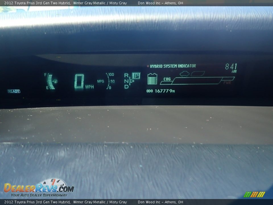 2012 Toyota Prius 3rd Gen Two Hybrid Winter Gray Metallic / Misty Gray Photo #27