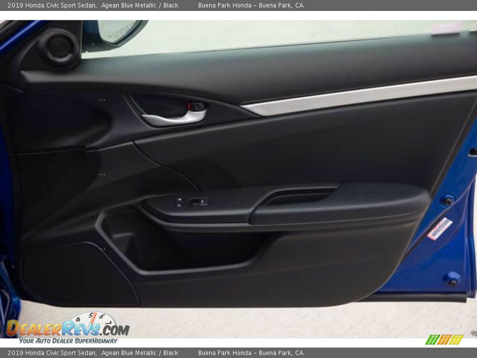 2019 Honda Civic Sport Sedan Agean Blue Metallic / Black Photo #32