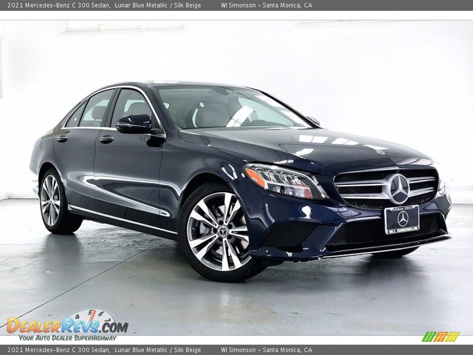 2021 Mercedes-Benz C 300 Sedan Lunar Blue Metallic / Silk Beige Photo #12