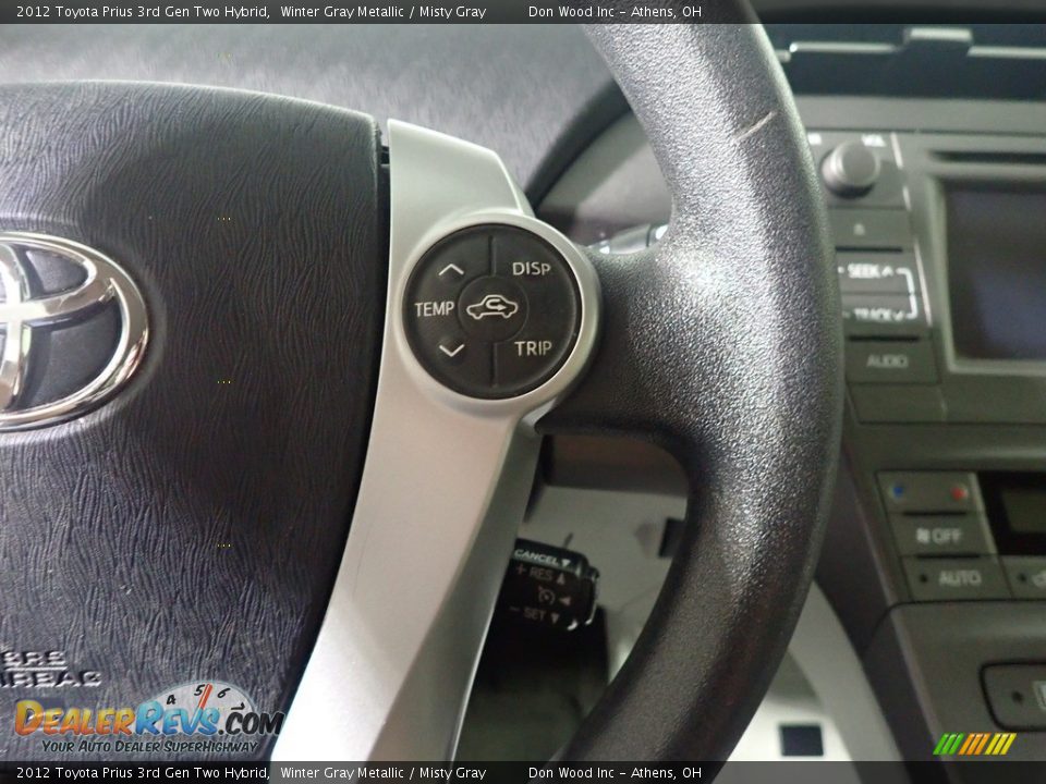 2012 Toyota Prius 3rd Gen Two Hybrid Winter Gray Metallic / Misty Gray Photo #29
