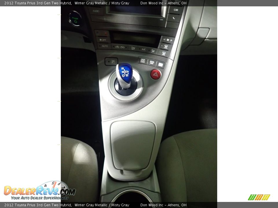 2012 Toyota Prius 3rd Gen Two Hybrid Winter Gray Metallic / Misty Gray Photo #31