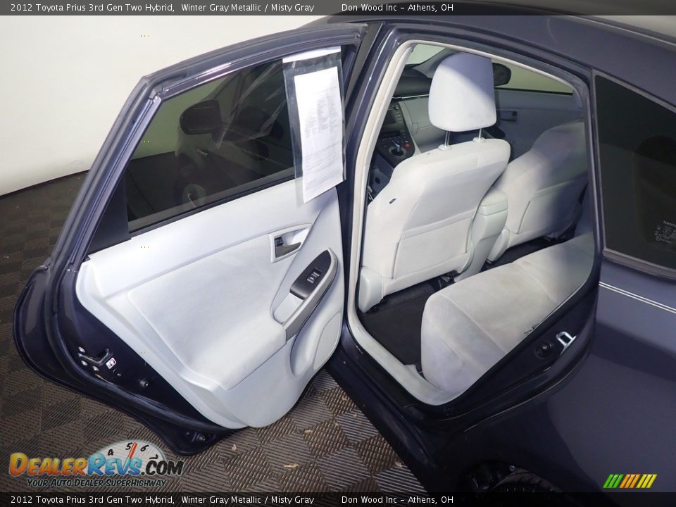 2012 Toyota Prius 3rd Gen Two Hybrid Winter Gray Metallic / Misty Gray Photo #33