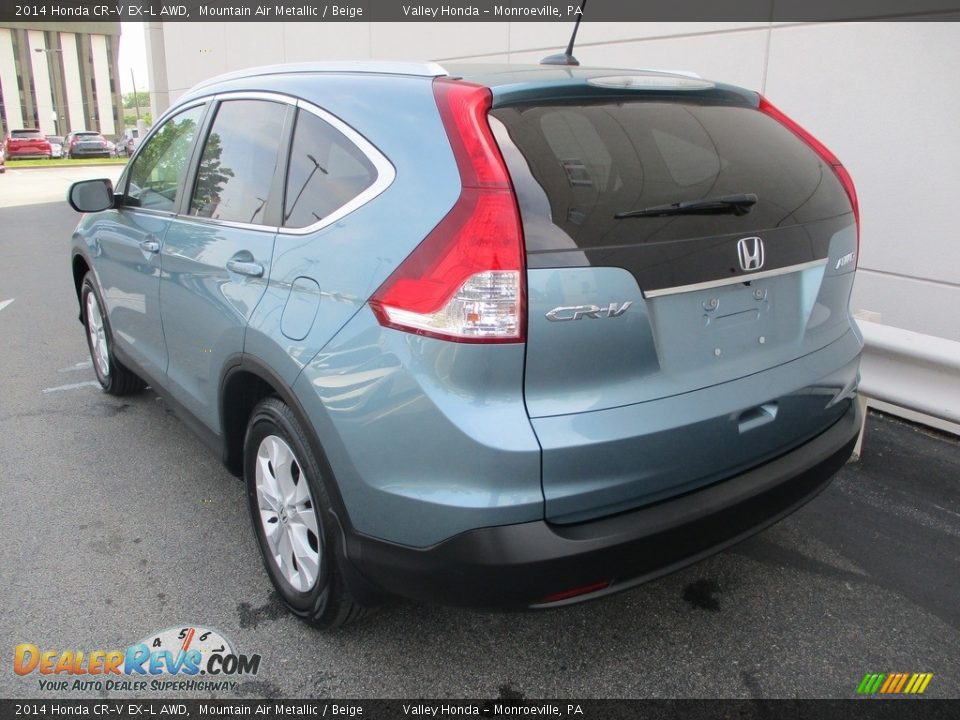 2014 Honda CR-V EX-L AWD Mountain Air Metallic / Beige Photo #3