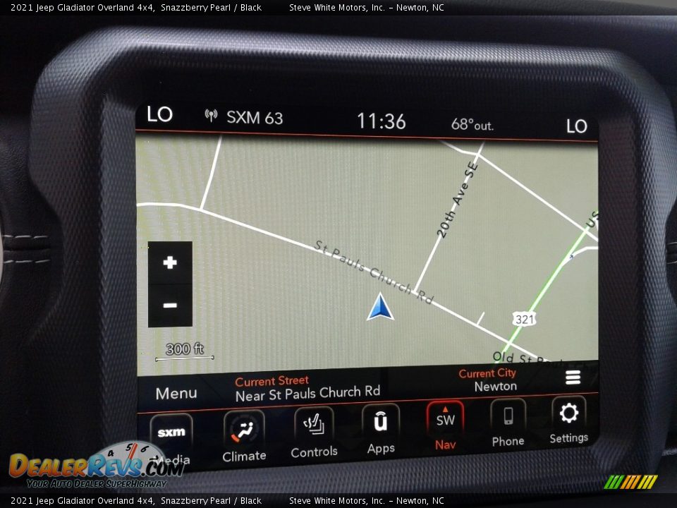 Navigation of 2021 Jeep Gladiator Overland 4x4 Photo #24