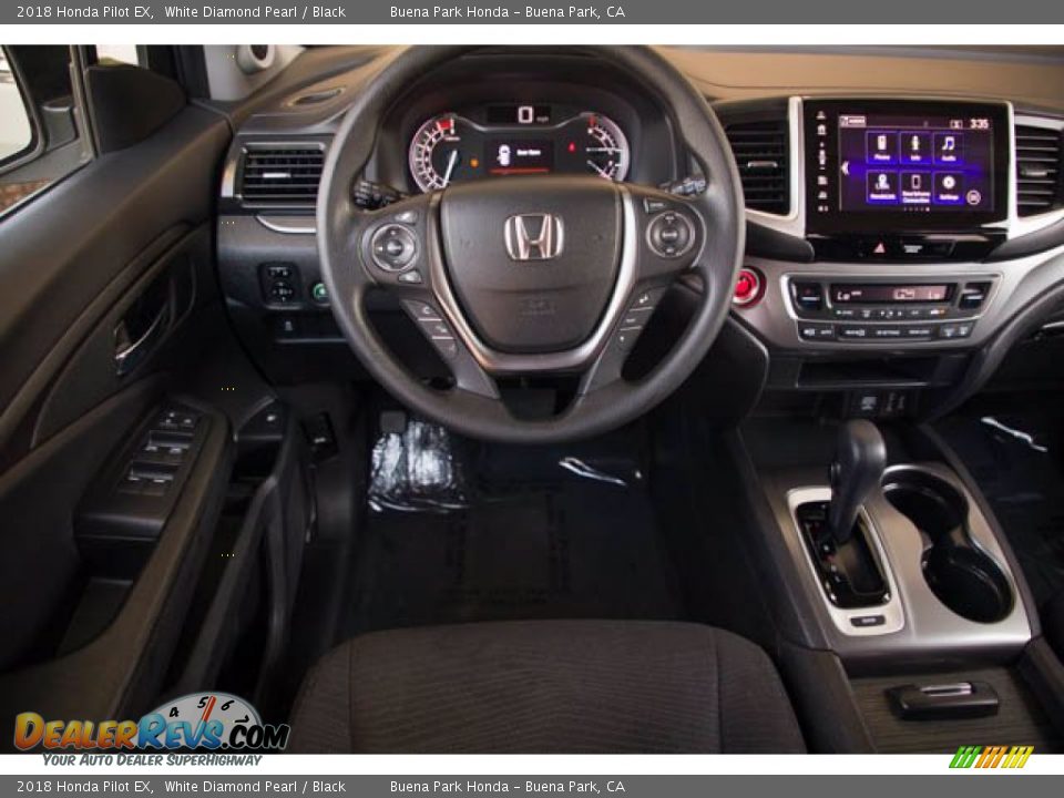 2018 Honda Pilot EX White Diamond Pearl / Black Photo #5