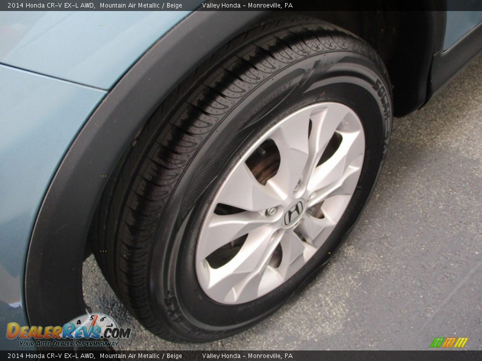 2014 Honda CR-V EX-L AWD Mountain Air Metallic / Beige Photo #6