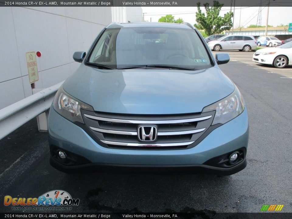 2014 Honda CR-V EX-L AWD Mountain Air Metallic / Beige Photo #8