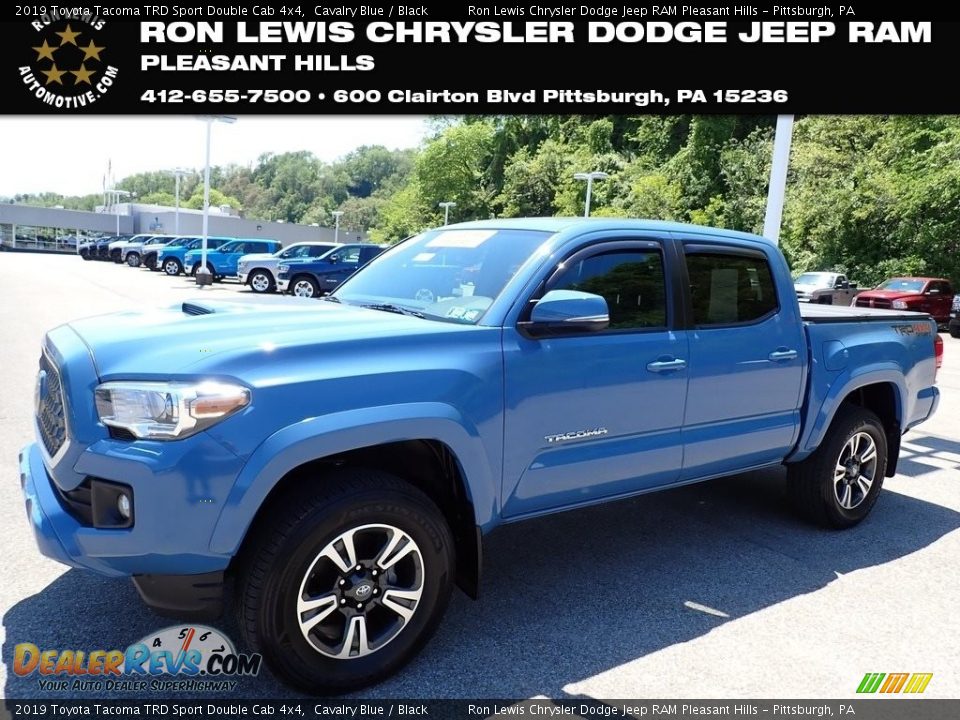 2019 Toyota Tacoma TRD Sport Double Cab 4x4 Cavalry Blue / Black Photo #1