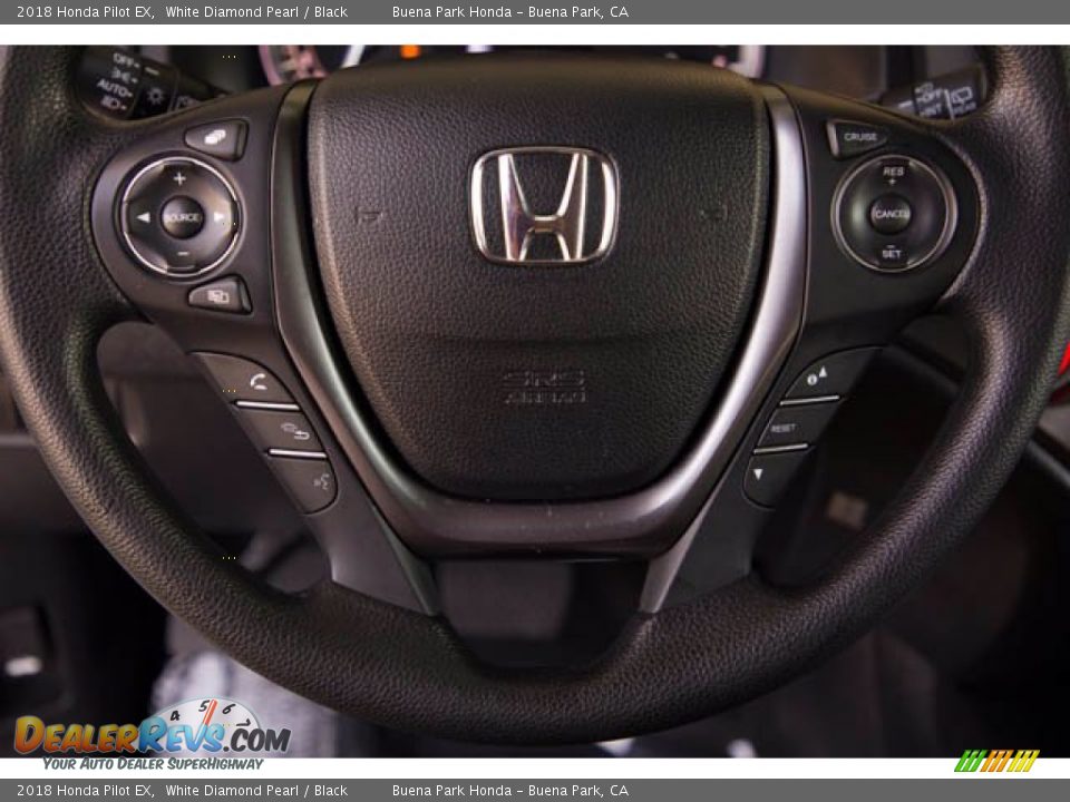 2018 Honda Pilot EX White Diamond Pearl / Black Photo #13