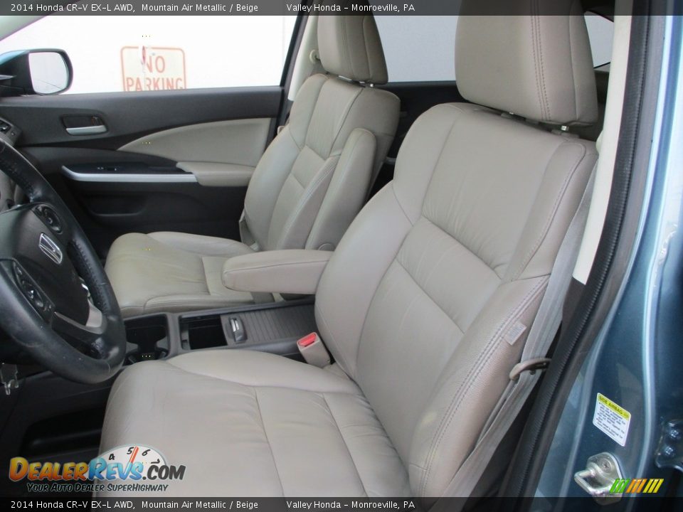 2014 Honda CR-V EX-L AWD Mountain Air Metallic / Beige Photo #12