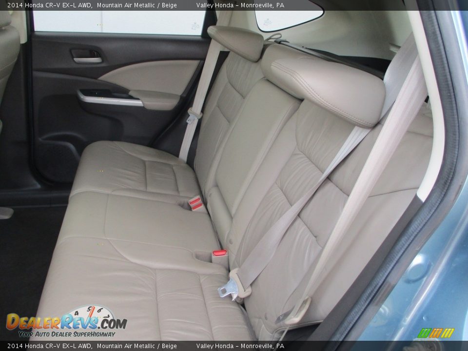 2014 Honda CR-V EX-L AWD Mountain Air Metallic / Beige Photo #13