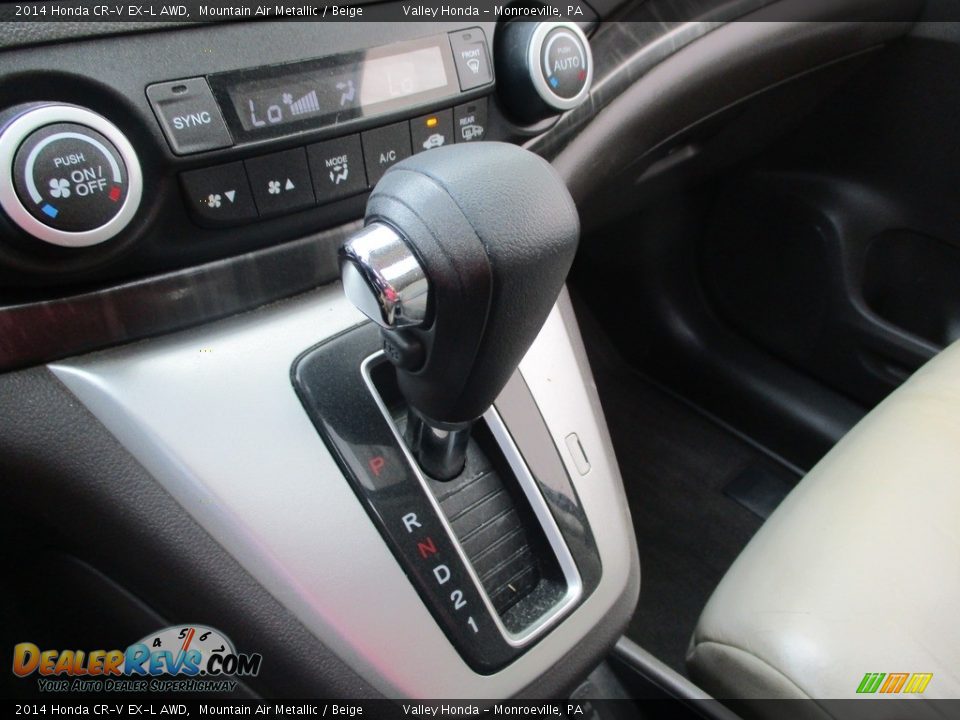 2014 Honda CR-V EX-L AWD Mountain Air Metallic / Beige Photo #18
