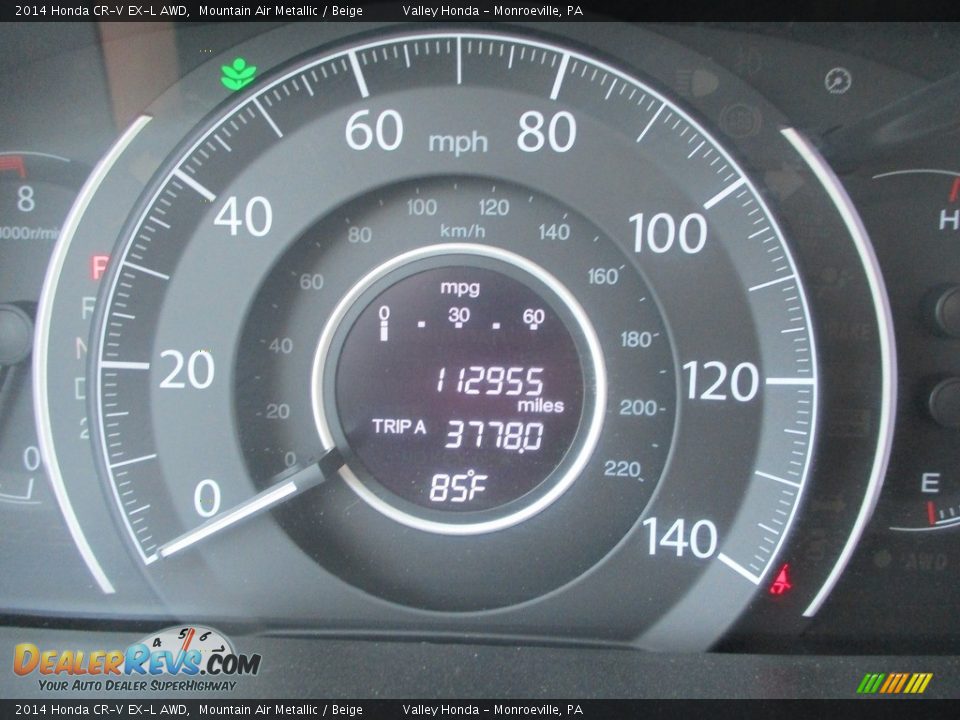 2014 Honda CR-V EX-L AWD Mountain Air Metallic / Beige Photo #20