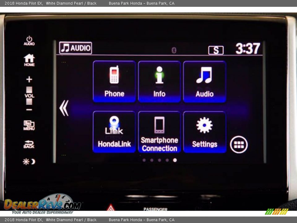 2018 Honda Pilot EX White Diamond Pearl / Black Photo #25