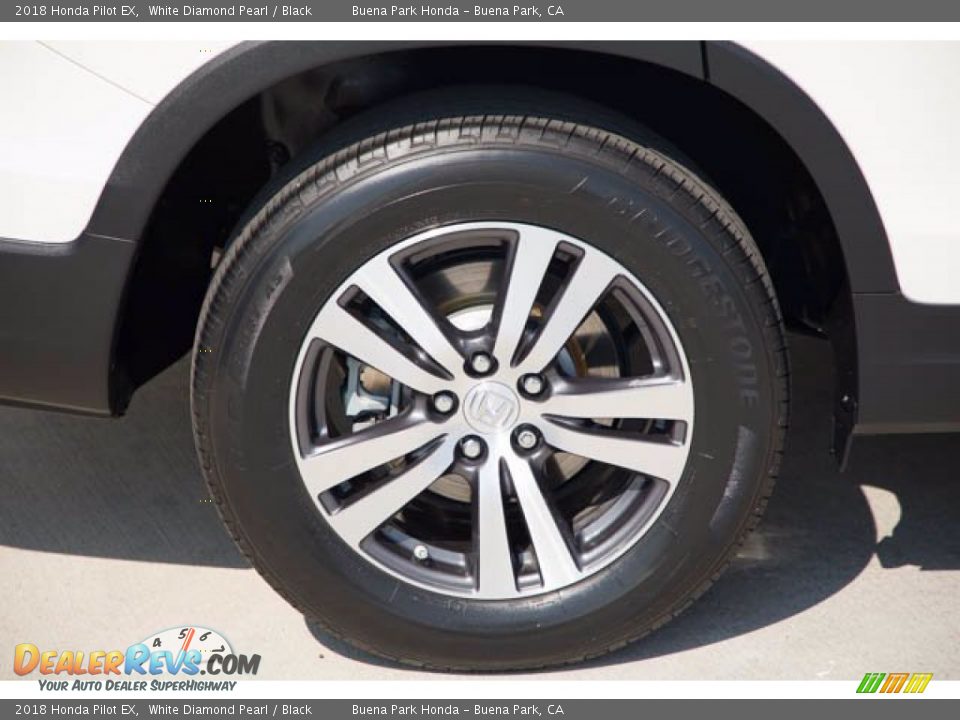 2018 Honda Pilot EX White Diamond Pearl / Black Photo #29