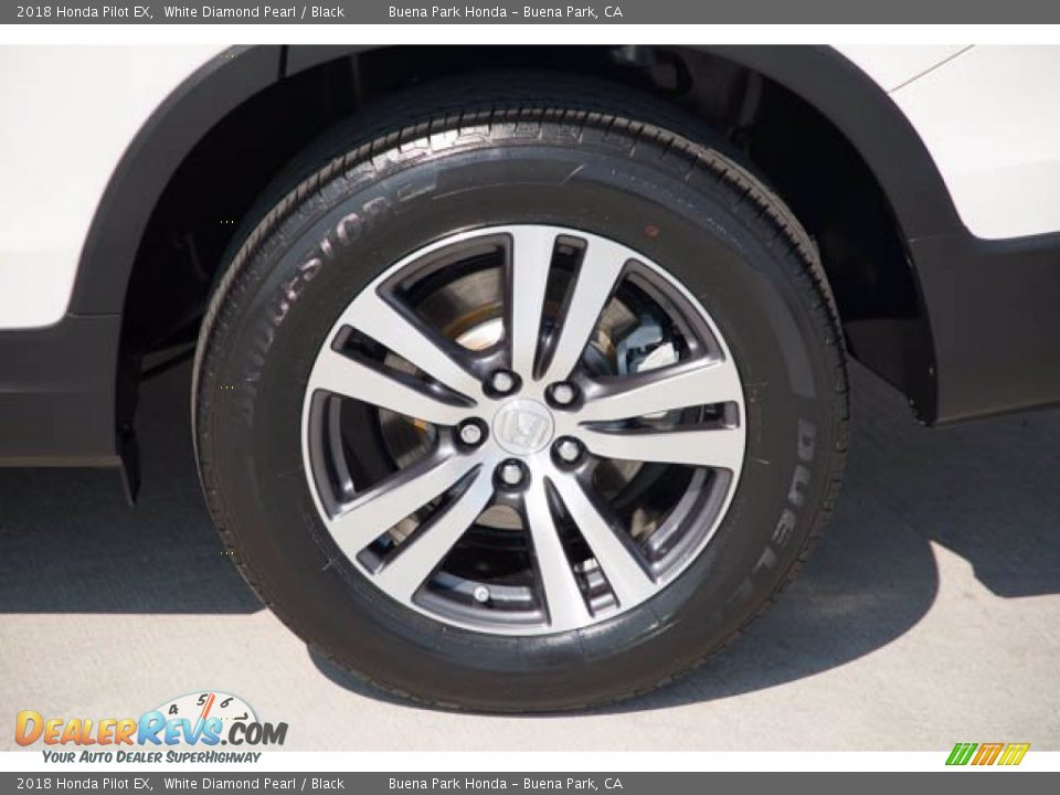 2018 Honda Pilot EX White Diamond Pearl / Black Photo #31