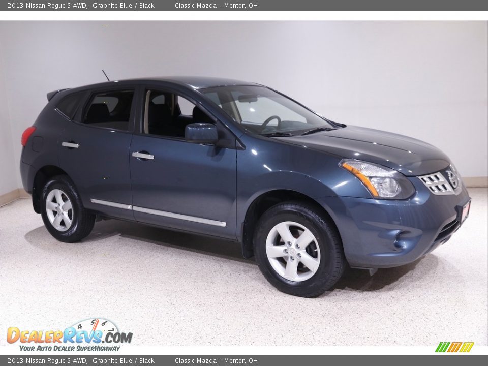 2013 Nissan Rogue S AWD Graphite Blue / Black Photo #1