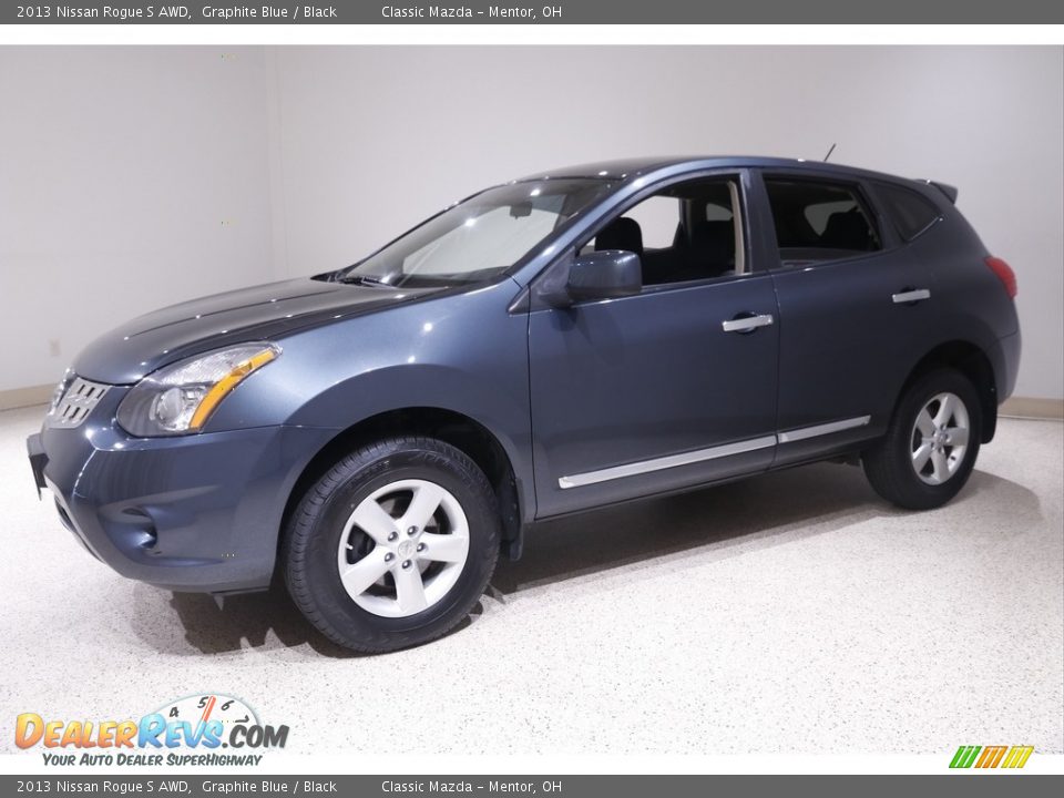 2013 Nissan Rogue S AWD Graphite Blue / Black Photo #3