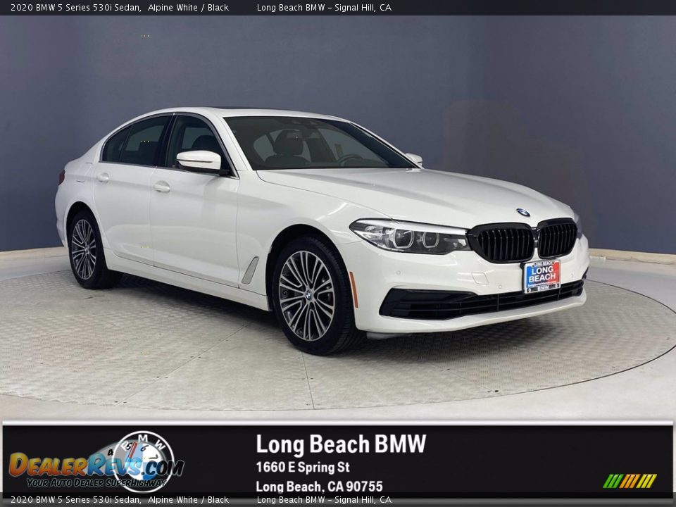 2020 BMW 5 Series 530i Sedan Alpine White / Black Photo #1