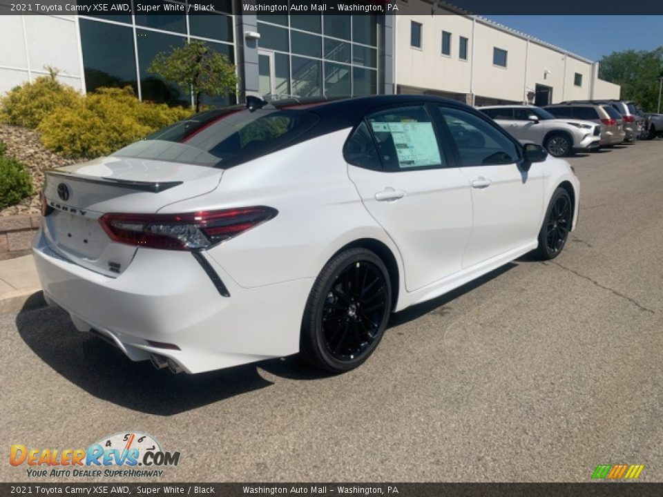 2021 Toyota Camry XSE AWD Super White / Black Photo #10