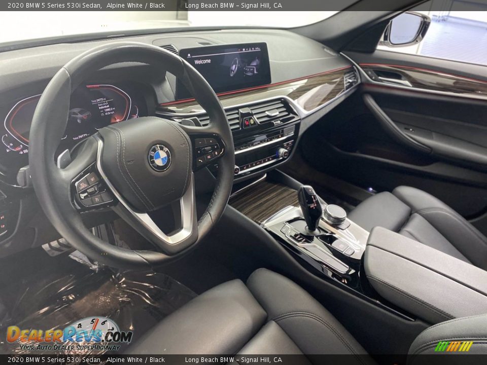 2020 BMW 5 Series 530i Sedan Alpine White / Black Photo #16