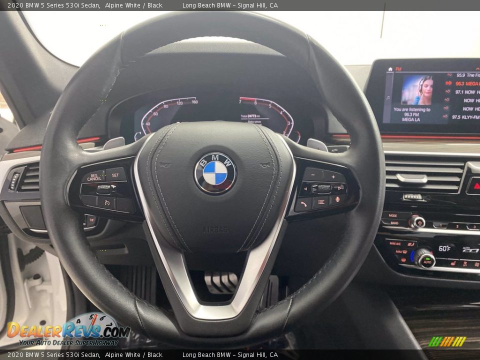 2020 BMW 5 Series 530i Sedan Alpine White / Black Photo #18