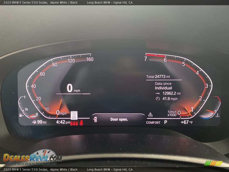 2020 BMW 5 Series 530i Sedan Alpine White / Black Photo #21