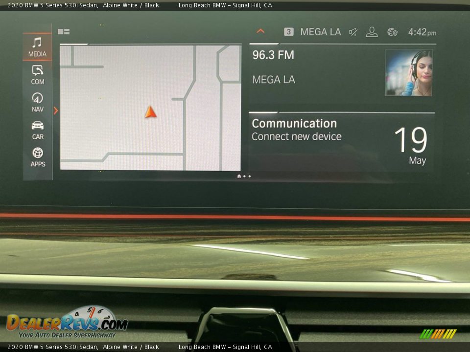 2020 BMW 5 Series 530i Sedan Alpine White / Black Photo #23